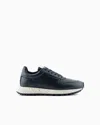 EMPORIO ARMANI ASV RECYCLED LEATHER SNEAKERS