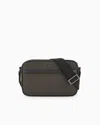 Emporio Armani Asv Recycled Nylon Shoulder Bag In Green