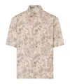 Emporio Armani Asv Capsule Peace All Over Print Shirt In Nude