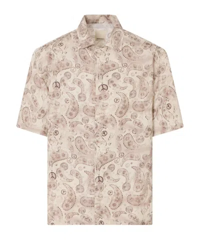 EMPORIO ARMANI EMPORIO ARMANI PAISLEY-PRINTED SHORT SLEEVED SHIRT