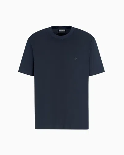 Emporio Armani Basic Crew Neck T-shirt In Blue