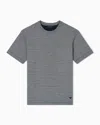 Emporio Armani Asv Two-tone Jersey Knit T-shirt In Gray