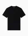Emporio Armani Asv Us Exclusive Jacquard Jersey T-shirt In Black