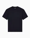 Emporio Armani Asv Us Exclusive Jacquard Jersey T-shirt In Blue