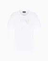 Emporio Armani Asv Winter Urbanism Capsule Collection Organic-jersey T-shirt With Logo Embroidery