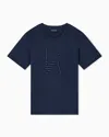 Emporio Armani Asv Winter Urbanism Capsule Collection Organic-jersey T-shirt With Logo Embroidery