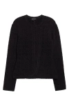 Emporio Armani Asymmetric Velvet Jacket In Black