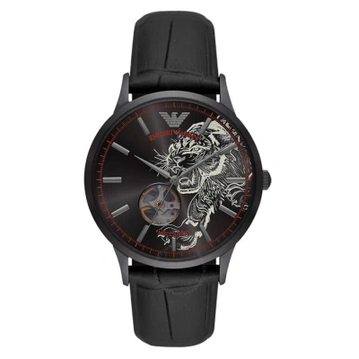 Emporio Armani Automatic Black Dial Men's Watch Ar60046