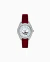 Emporio Armani Automatic Red Leather Watch