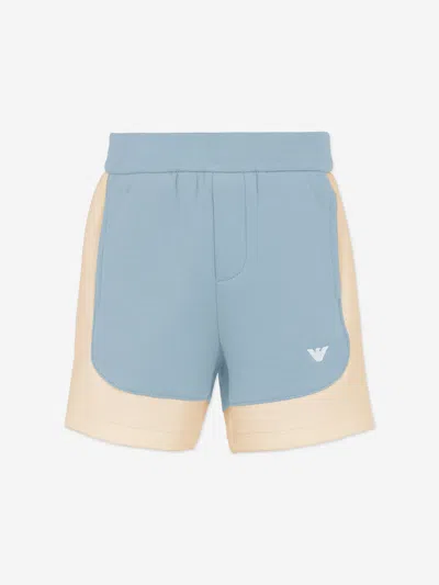 Emporio Armani Baby Boys Colourblock Shorts In Blue