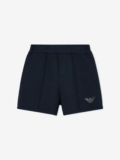 Emporio Armani Kids'  Baby Boys Eagle Logo Shorts In Blue