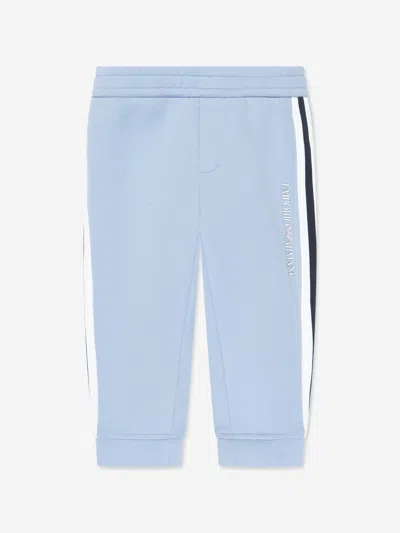 Emporio Armani Baby Boy's Logo Striped Joggers In Blue