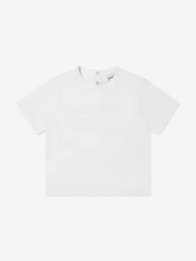 Emporio Armani Baby Boys Logo T-shirt In White
