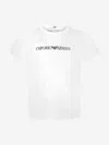 Emporio Armani Baby Boys Pima Cotton Logo T-shirt 36 Mths White In White