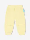 Emporio Armani X The Smurfs Organic Cotton Track Pants In Yellow