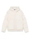 Emporio Armani Quilted Puffer Jacket In White