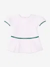 Emporio Armani Baby Girls Logo Tape Dress In White