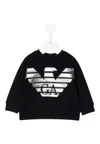 Emporio Armani Baby Sweatshirt  In Blue