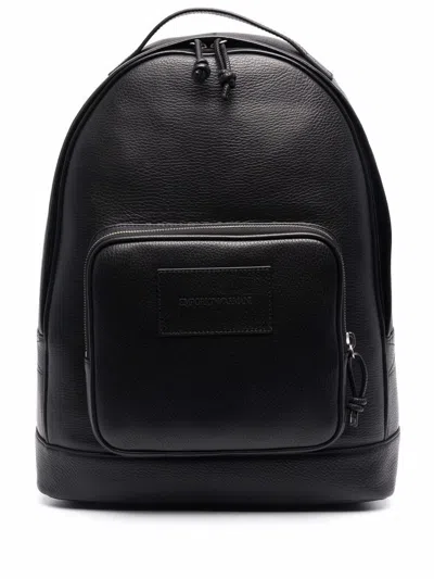 Emporio Armani Backpack In Light Grey Black