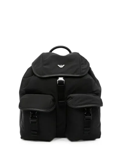 Emporio Armani Backpack Main Compartment "em004503.af28784 Uc001" In Black