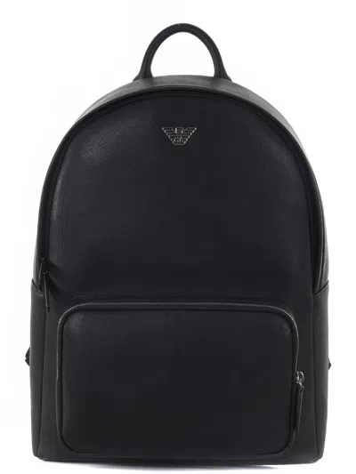 Emporio Armani Backpack In Nero