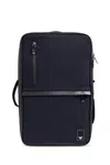 Emporio Armani Top Handle Strap Backpack With Front Zip In Black