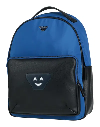 Emporio Armani Backpacks In Bright Blue