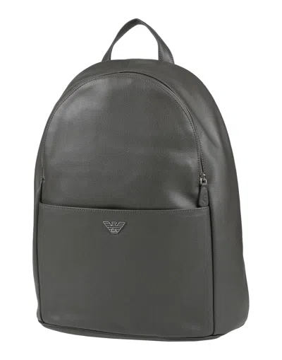 Emporio Armani Backpacks In Lead