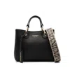 Emporio Armani Myea Black Shopper Bag With Pouch In Black