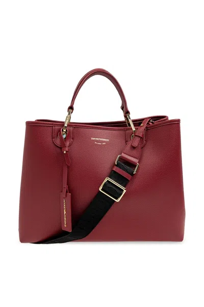 Emporio Armani Bag Type Shopper In Burgundy