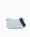 Emporio Armani Official Store Baguette Bag With Deer Print In Light Gray