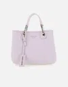 Emporio Armani Myea Vegan Leather Handbag In Pastel Pink In Pink
