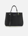 Emporio Armani "myea" Vegan Leather Cross-body Bag In Black