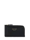 Emporio Armani Textured Rectangle Card Case By Myea In Black