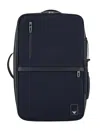 Emporio Armani Top Handle Strap Backpack With Front Zip In Black