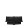 Emporio Armani Polygon Capsule Collection Leather Clutch Bag In Black