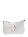 Emporio Armani Faux-leather Shoulder Bag In Perla/tabacco
