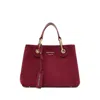 Emporio Armani Myea Small Shopping Bag In Red