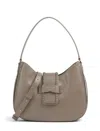 Emporio Armani Grey Logo Small Shoulder Bag In Gray