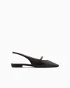 Emporio Armani Ballet Flats In Black