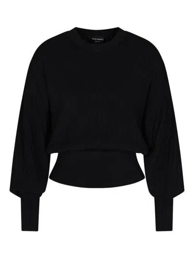 EMPORIO ARMANI BALLOON-SLEEVE TOP