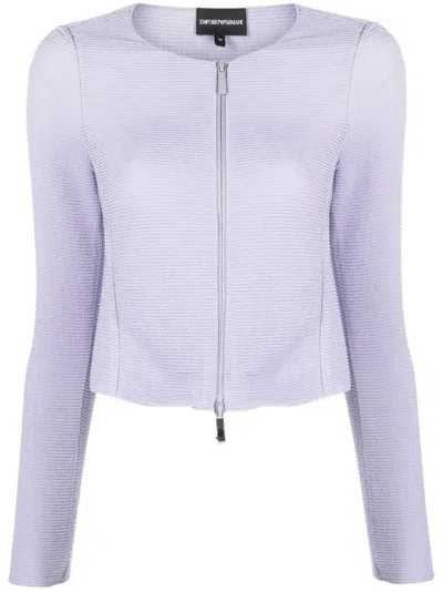 Emporio Armani Jacket In Lilla