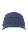 Emporio Armani Allover Logo Baseball Cap In Blue
