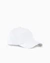 Emporio Armani Baseball Cap With Embroidered Oversized Eagle In White