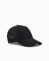 Emporio Armani Baseball Cap With Mesh Back With All-over Eagle Embroidery In Black