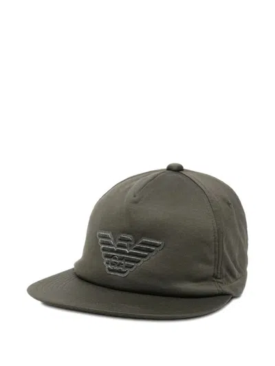 Emporio Armani Baseball Eagle Hat Accessories In Neutral