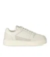 Emporio Armani Basket Ivory Sneaker In White