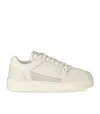 Emporio Armani Basket Ivory Sneaker In White