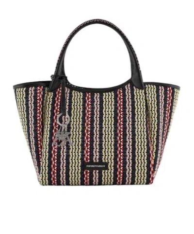Emporio Armani Basket-weave Tote Bag