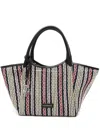Emporio Armani Gewebte Tote Bag In Schwarz